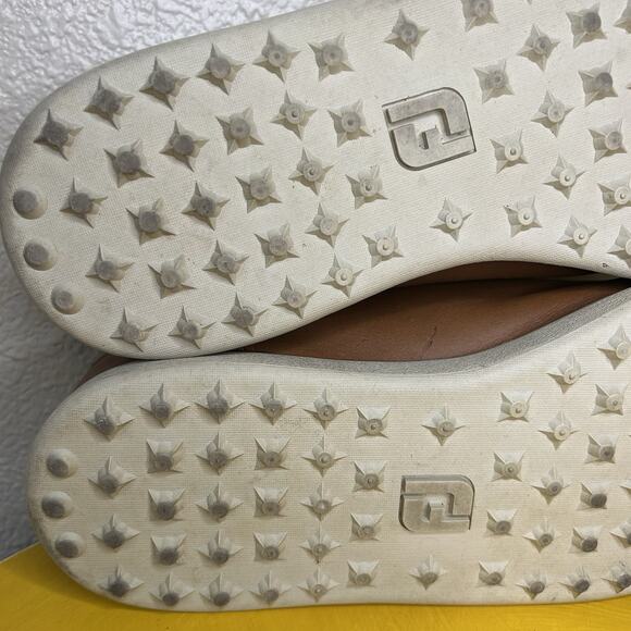 FootJoy FJ Contour Casual Mens 10 M Brown Leather 54222 Spikeless Golf Shoes - Picture 14 of 16